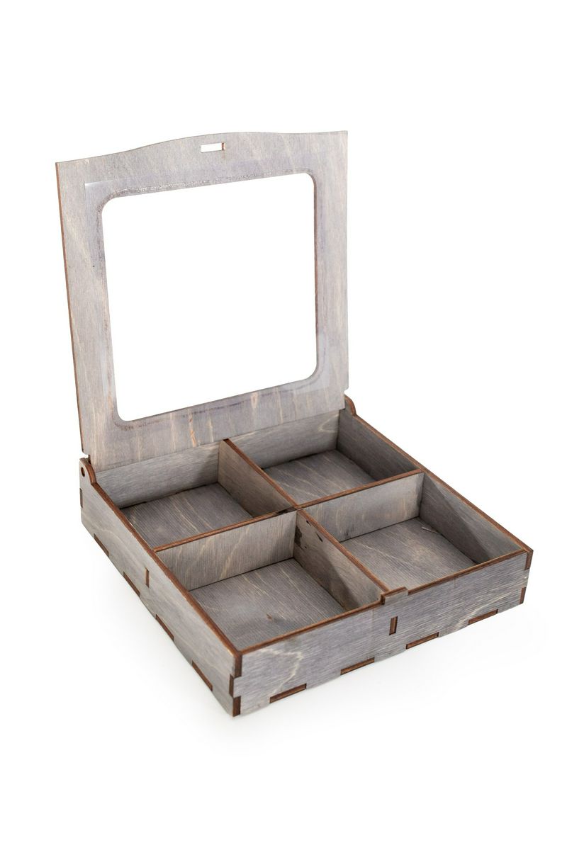 КОРОБКА КВАДРАТНАЯ (УПАКОВКА), 18 см х 18 см х 3 см