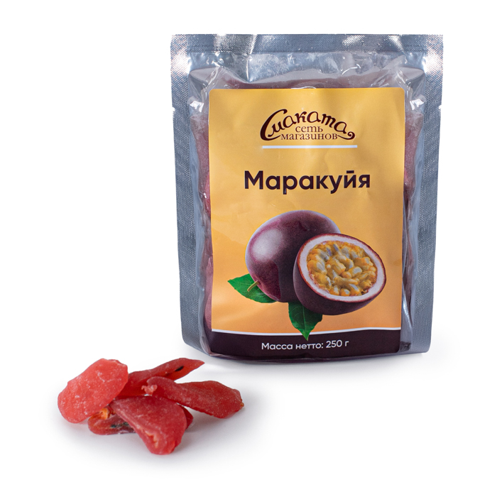 МАРАКУЙЯ ОБЕЗВОЖЕННАЯ КОСЕРВИРОВАННАЯ (ЦУКАТ), 250 гр. | Китай