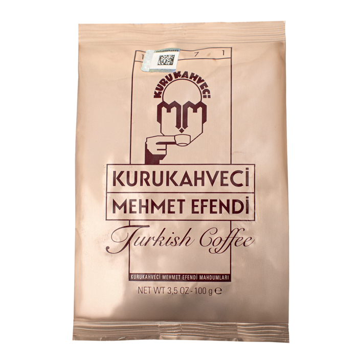 КОФЕ ПО ТУРЕЦКИ НАТУРАЛЬНЫЙ ЖАРЕНЫЙ МОЛОТЫЙ, Kurukahveci, 100г. | Турция
